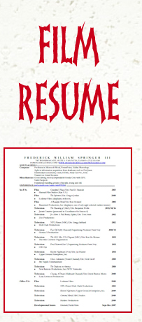 Film Resume