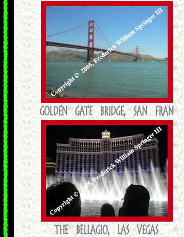 Golden Gate Bridge, California, Bellagio, Las Vegas