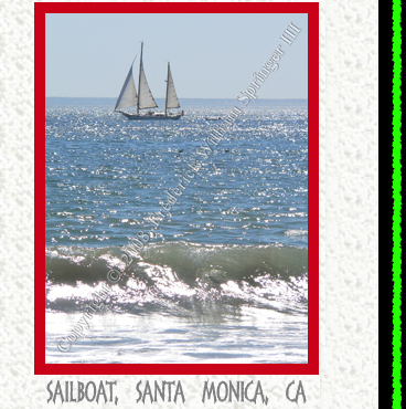 Sailboat, Santa Monica, CA