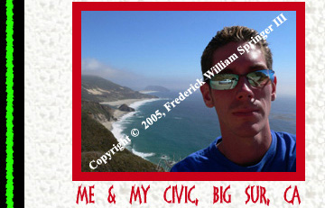 Me & My Civic, Big Sur, CA